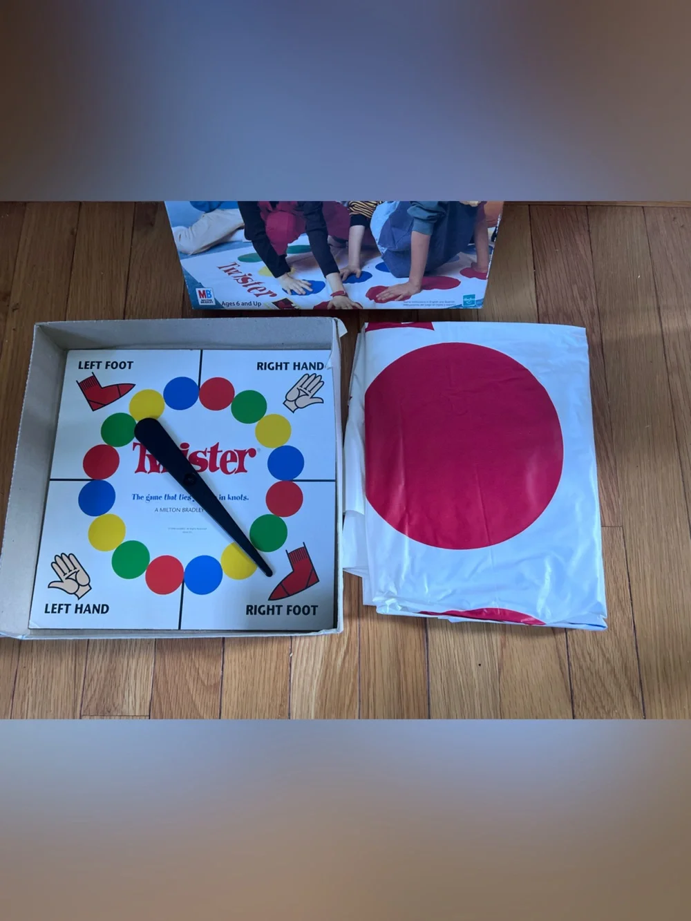 Hasbro Twister Game - Red & Multicolor Play Mat